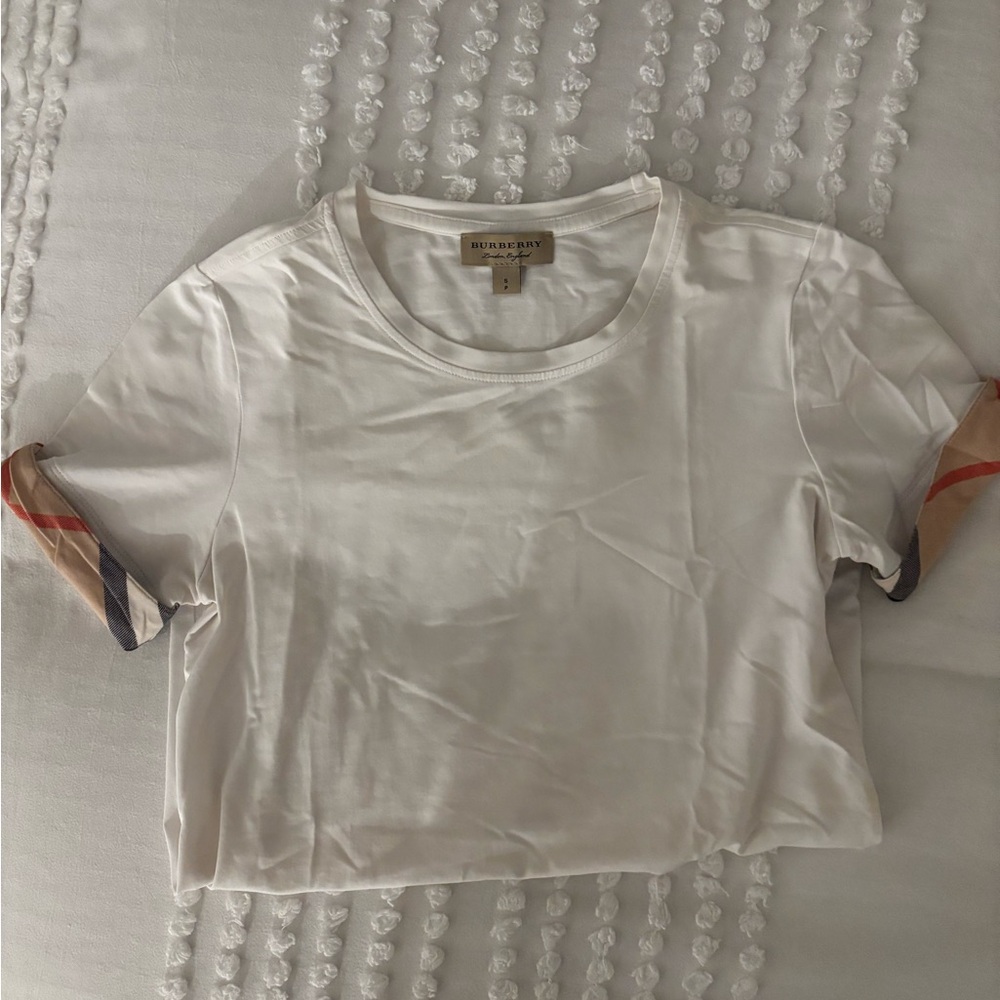 Burberry White Women's T-Shirt
